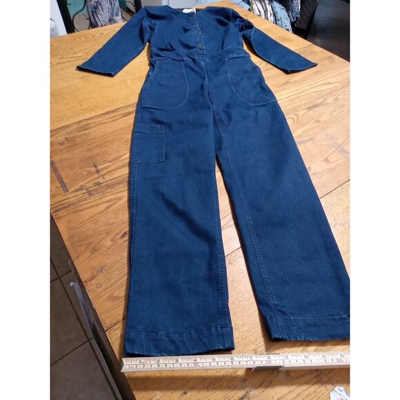 SOLD SOLD PIETSIE Jean Jumpsuit Womens XS BLUE Romper Casual Denim - Picture 4 of 13